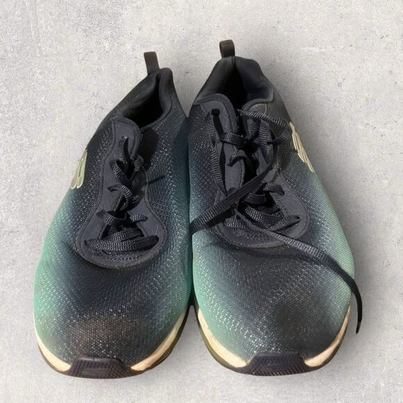 Skechers Skech-Air Element Trainer Sneaker Navy Green Womens Size 11 - Picture 2 of 8